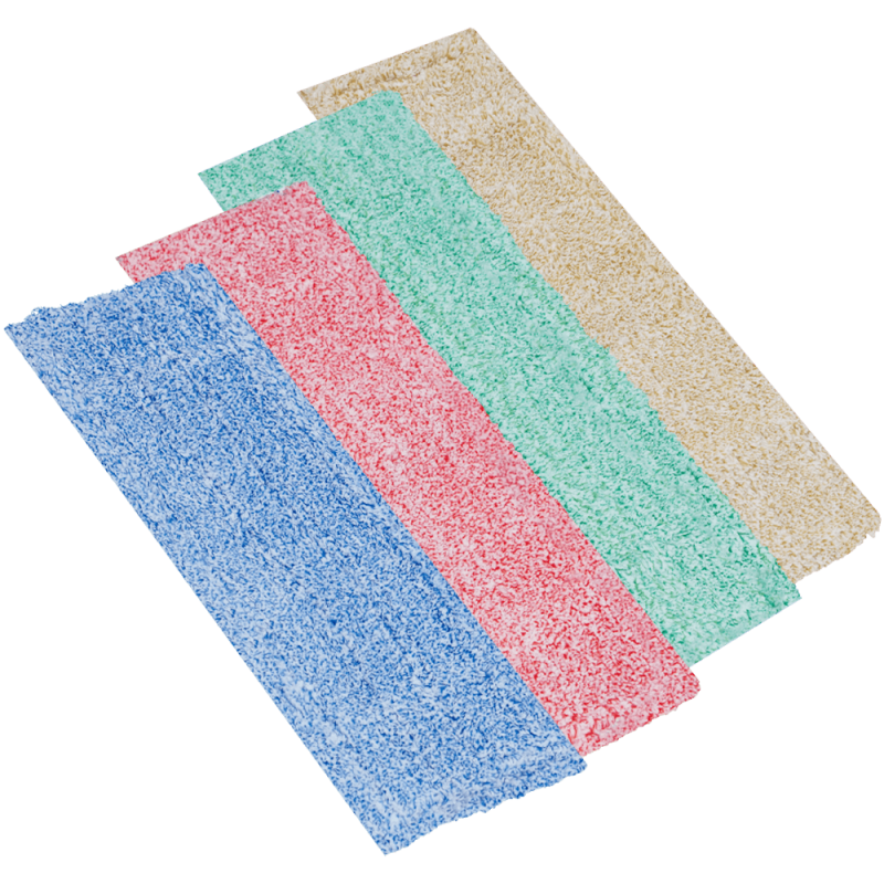 Set 4 rezerve mop plat microfibra 46x16 cm profesionale pentru zone diferite Okerman